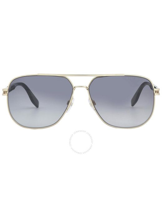 Marc Jacobs Black Grey Shaded Navigator Sunglasses Marc 633/s 0j5g/9o 60 for men