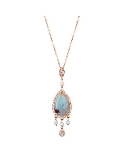 Le Vian Metallic Ladies Aquaprase Necklaces Set