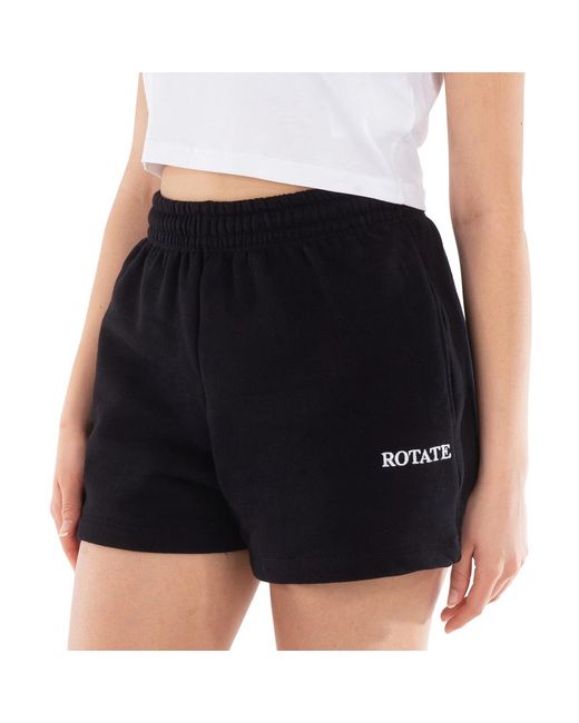 ROTATE BIRGER CHRISTENSEN Blue Ladies High Waist Shorts