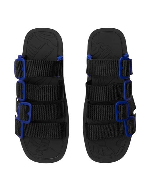Burberry Blue Nylon Strap Sandals, Brand Size 43 Us for men
