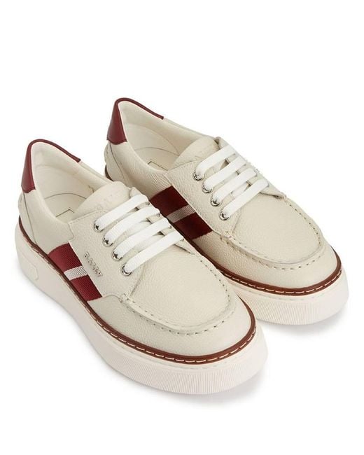 Bally Pink Mael Leather Low-Top Sneakers, Brand Size 10 Us for men
