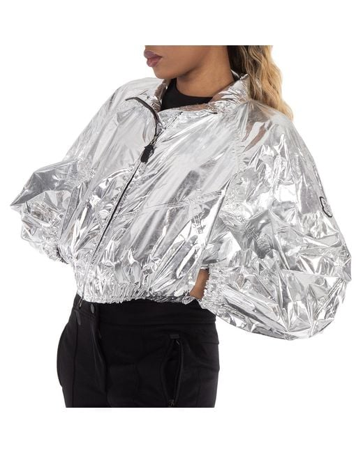 Moncler Gray X Alicia Keys Flatbrush Windbreaker Jacket, Brand Size 0 (X-Small) for men
