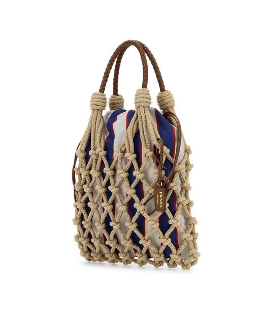 Prada Black Mesh Handbag