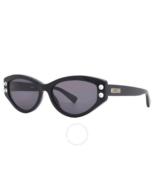 Moschino Gray Grey Cat Eye Sunglasses Mos109/s 0807/ir 55