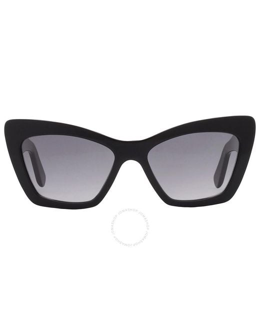 Ferragamo Black Grey Gradient Cat Eye Sunglasses Sf1081se 001 55