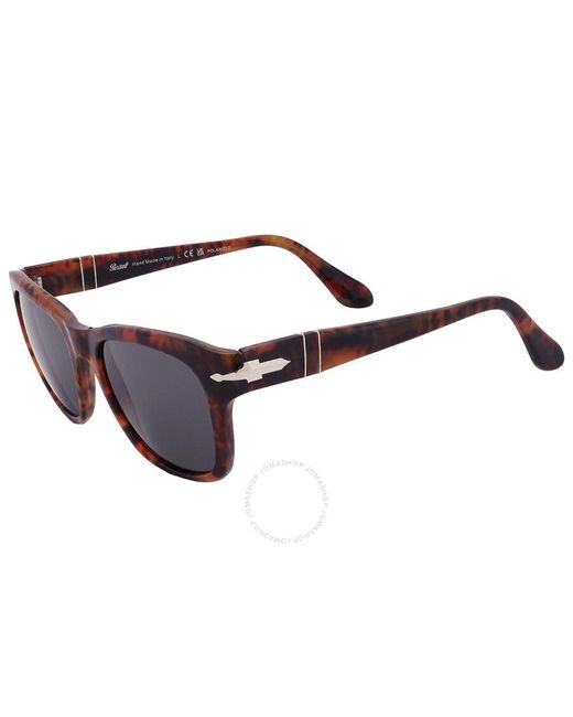 Persol Gray Polarized Square Sunglasses Po3313s 108/48 52