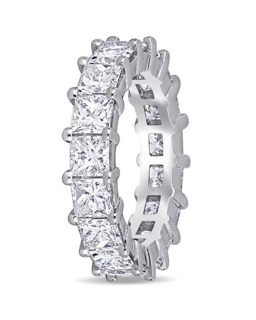 Amour Gray 5.54 Ct Princess Diamond Tw Eternity Ring