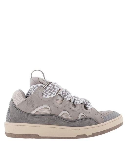 Lanvin Gray Curb Sneakers for men