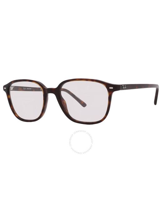 Ray-Ban Brown Leonard Transitions Clear Square Sunglasses Rb2193 902/gh 51