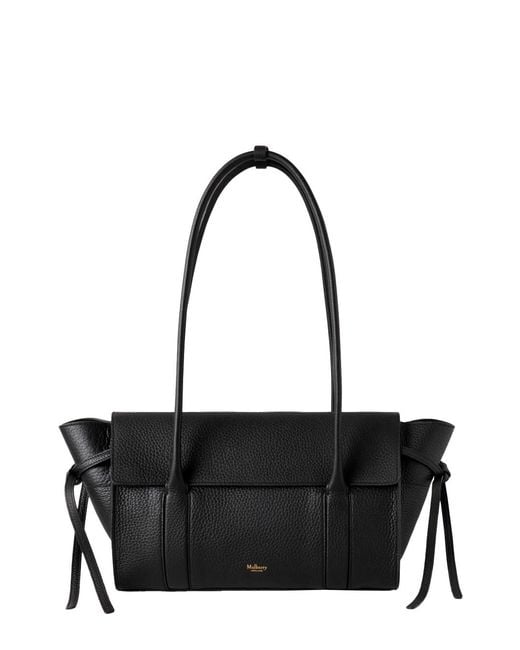 Mulberry Black Small Bayswater Shoulder Bag With Laminated Logo for men