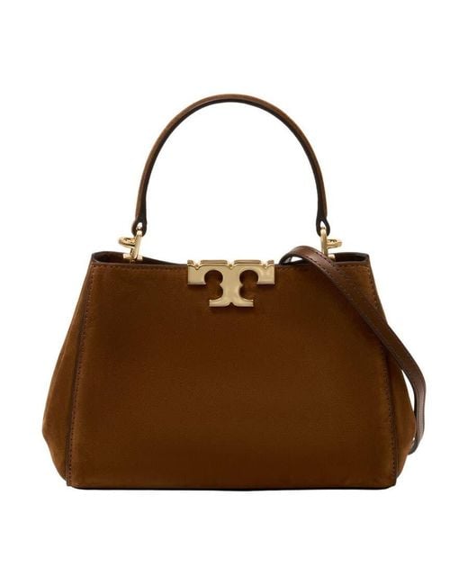 Tory Burch Brown Leather Top Handle Bag