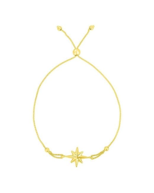 Tresorra Metallic 14K North Star Bolo Bracelet