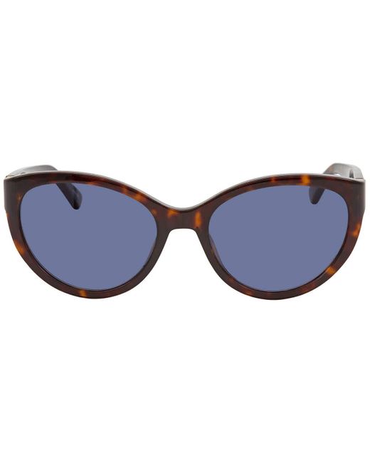 Moschino Blue Mchino Cat Eye Unisex Sunglasses M065/s 0086 Ku 55
