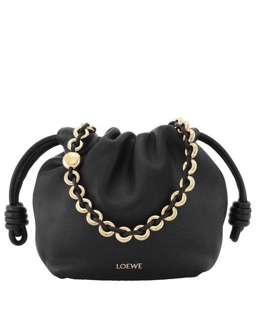 Loewe Black Nappa Mini Flamenco Mini Purse