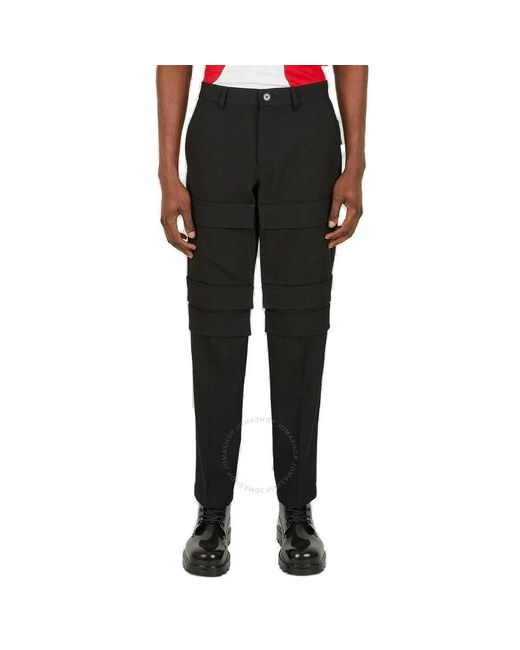 Burberry Black Tapered Cargo Trousers for men