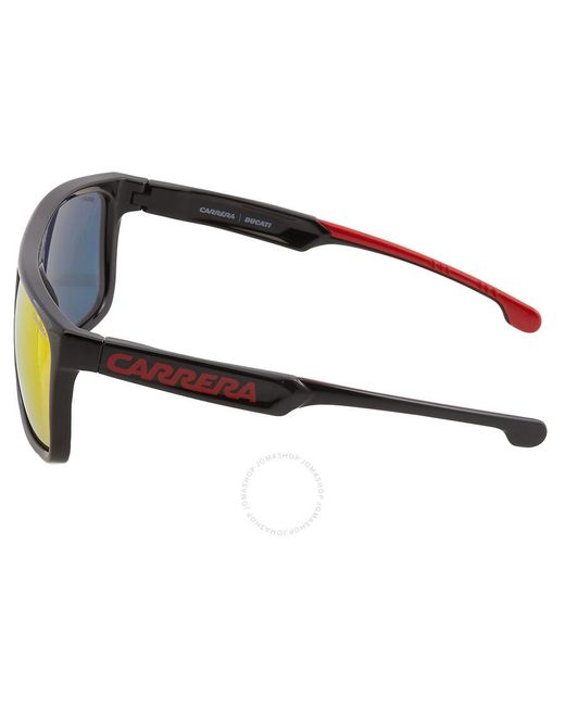 Carrera Pink Red Mirror Square Sunglasses Ducati 011/s 00a4/uz 61 for men