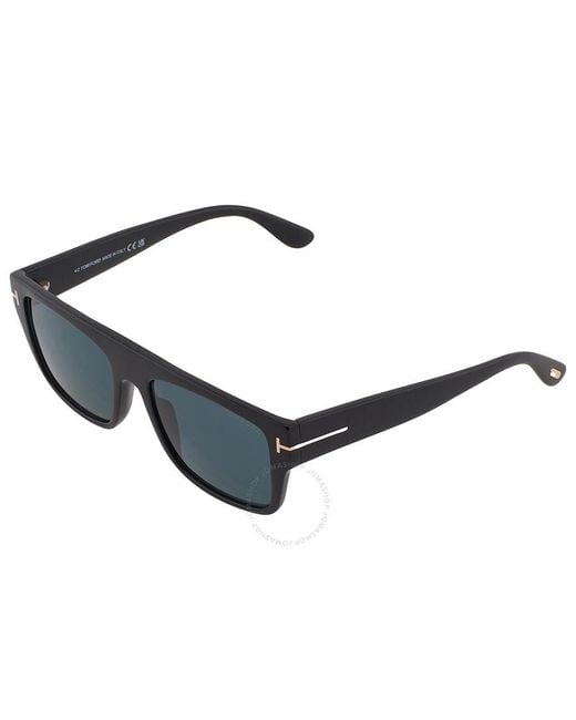 Tom Ford Dunning Blue Browline Sunglasses Ft0907 01v 55 for men