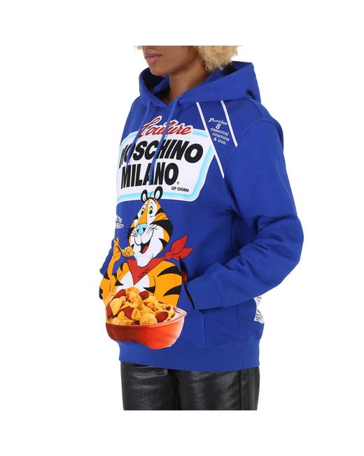 Moschino Blue Tony The Tiger Graphic Hoodie
