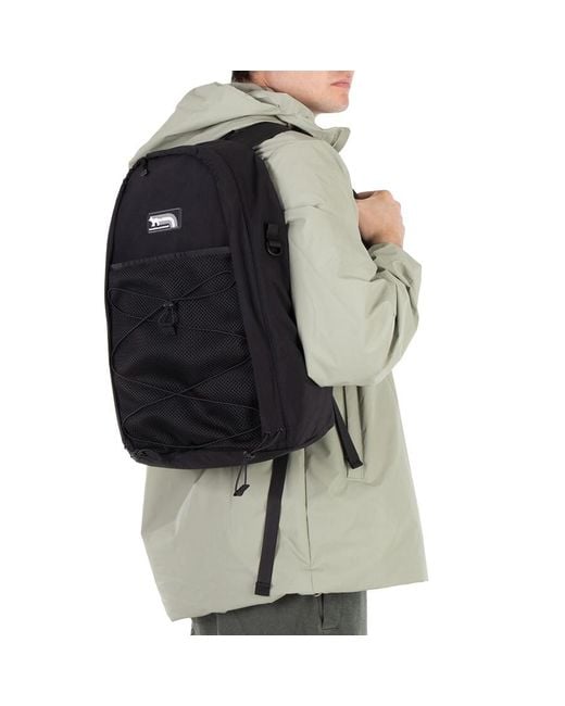 Maison Kitsuné Black Flash Fox Nylon Backpack for men