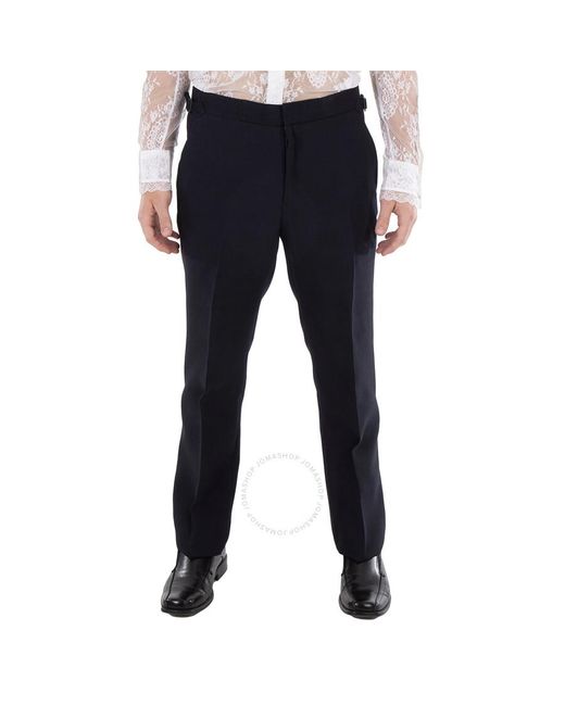 Burberry Blue Navy Tailored Trousers for men