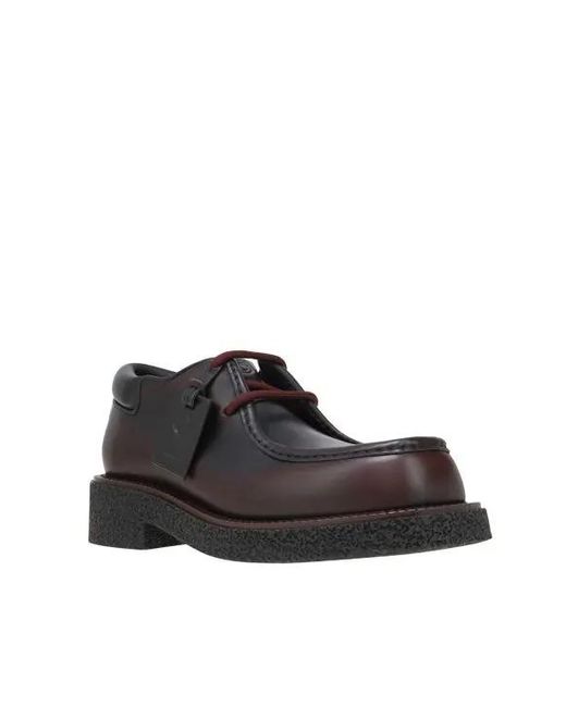 Ferragamo Brown Lace-Up Derbys for men
