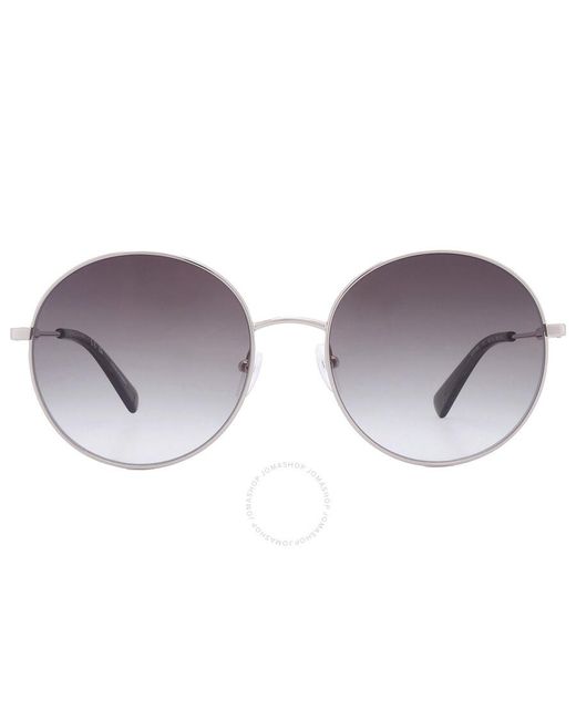 Longchamp Gray Grey Gradient Round Sunglasses Lo143s 711 58
