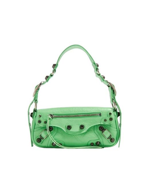 Balenciaga Green Xs Le Cagole Lambskin Sling Bag