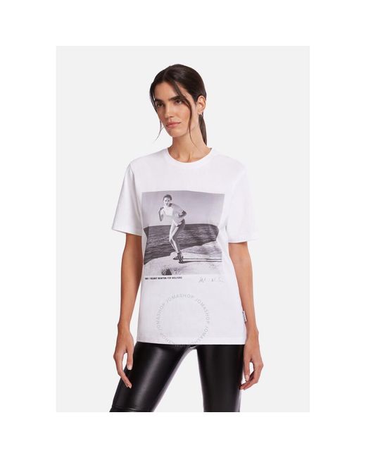 Wolford White Short-sleeve Newton Cotton T-shirt