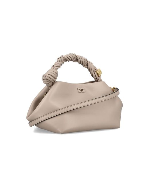 Ganni Metallic Small Bow Bag