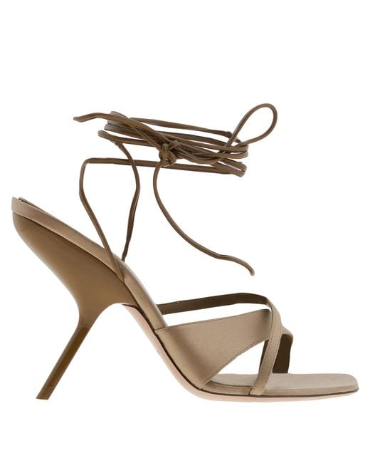 Ferragamo Metallic Allegra X5 Stiletto Sandals