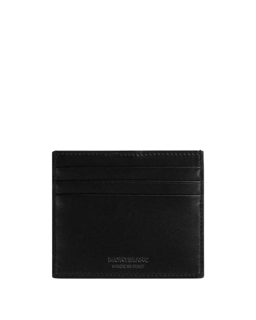 Montblanc Black Extreme 3.0 Leather 6Cc Card Holder for men