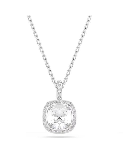 Swarovski Metallic Una Cushion Cut Pendant Necklace for men