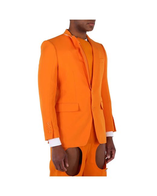 Burberry Orange Grain De Poudre English-fit Tuxedo Jacket for men