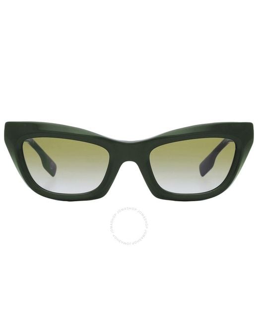 Burberry Green Gradient Cat Eye Sunglasses Be4409 40388e 51