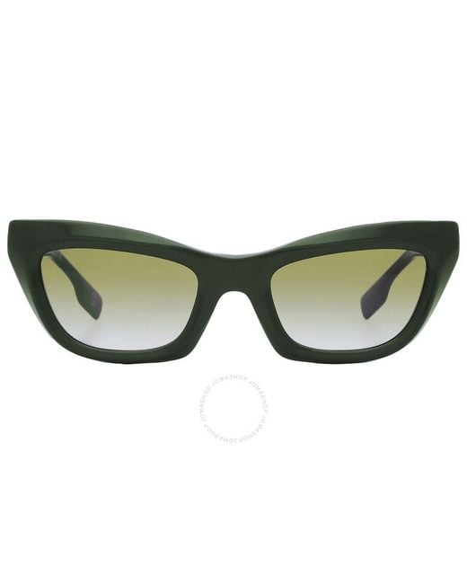 Burberry Green Gradient Cat Eye Sunglasses Be4409 40388e 51