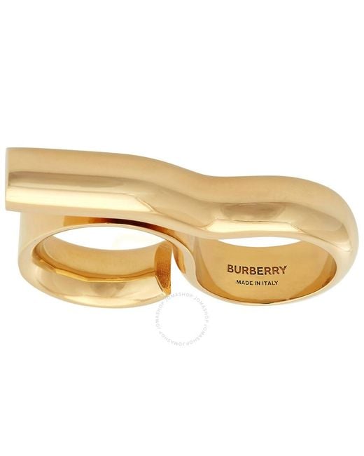 Burberry Multicolor Light Gold Gold-plated Eyelet Double Ring