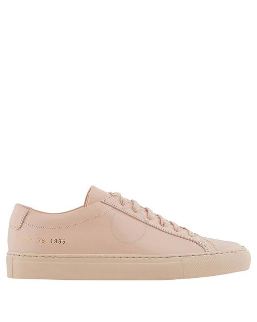 Common Projects Pink Apricot Achilles Low-top Sneakers