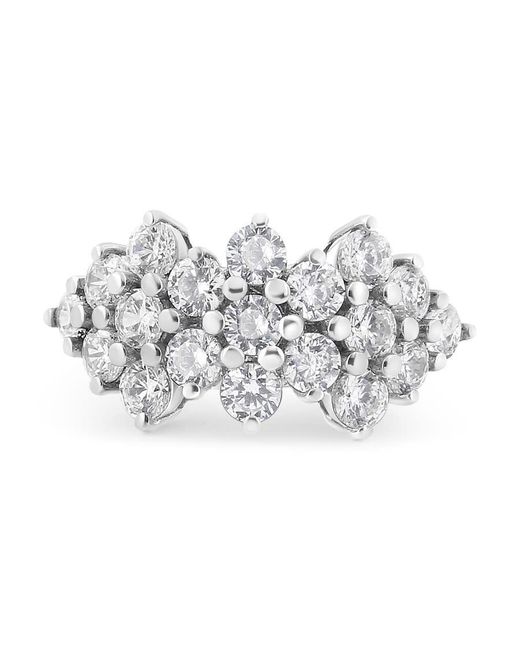 Haus of Brilliance Metallic 14K 4.0 Cttw Diamond Multi Row Scatter Band Ring (I-J Color, I1-I2 Clarity)
