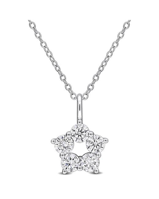 Created Forever Metallic 1Ct Tw Lab Grown Diamond Star Pendant With Chain