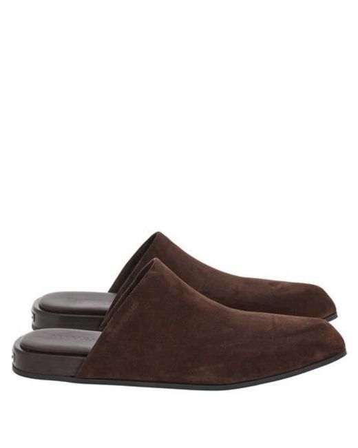 Ferragamo Brown Suede Slip-On Loafers for men