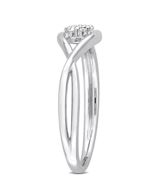 Amour White Diamond Accent Infinity Promise Ring
