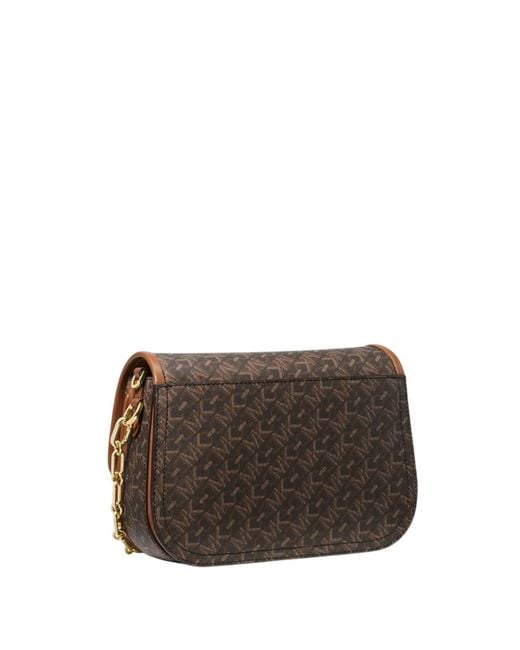Michael Kors Brown Medium Empire Signature Logo Messenger Bag