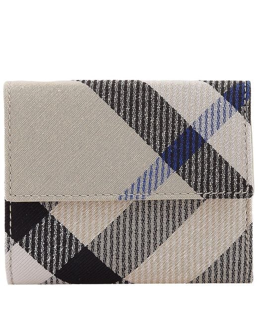 Burberry Multicolor Checked Leather Wallet