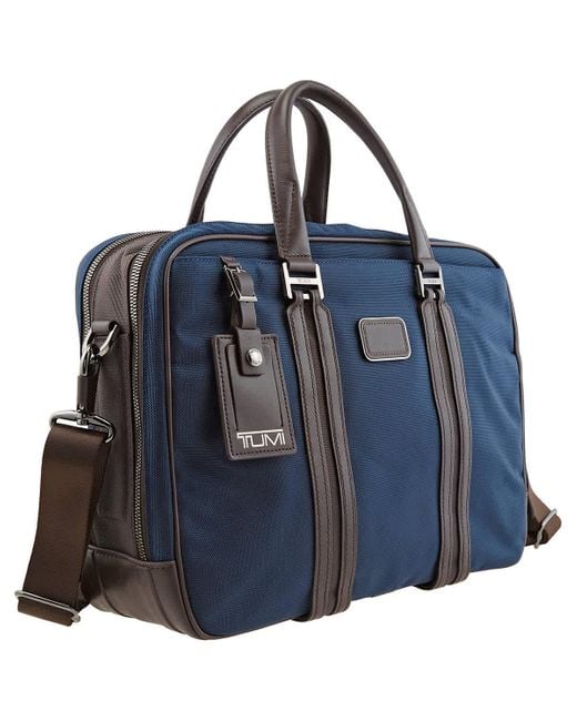Tumi Jarvis Laptop Brief in Blue | Lyst
