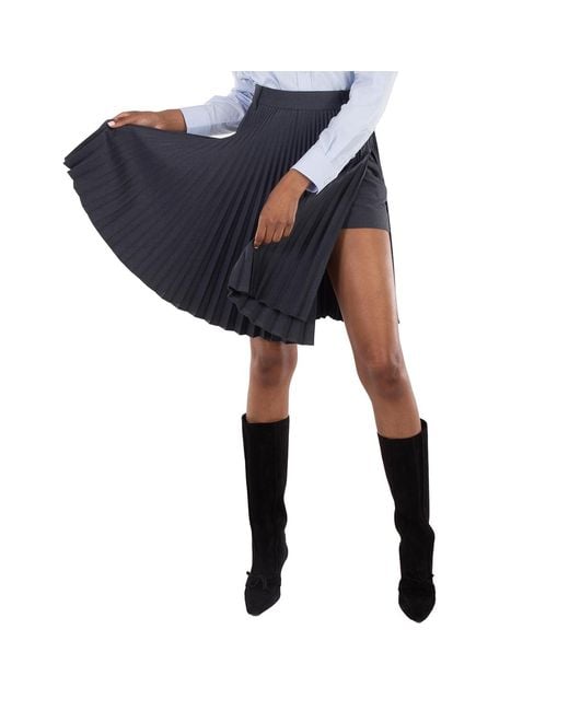 Burberry Black Yuliya Pleated Skirt, Brand Size 2 (Us