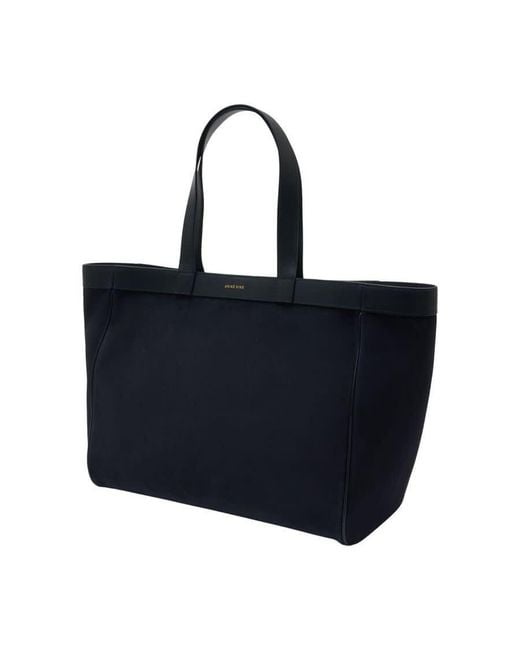 Anine Bing Blue Calfskin Leather Tote Bag