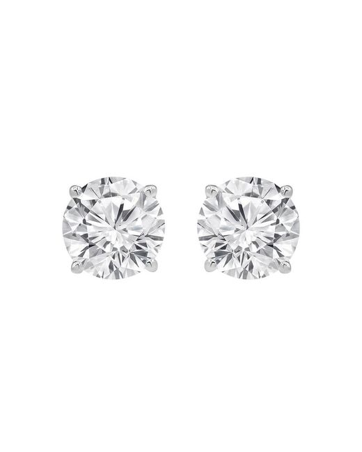 Brilliant Diamond Metallic 14Kt 1.50 Cttw Lab Grown Diamond Stud Earrings For