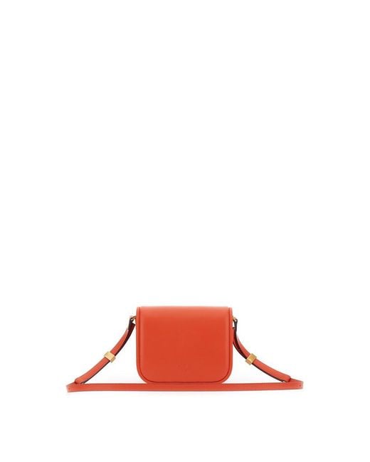 Pinko Red Love Box Mini Crossbody Bag
