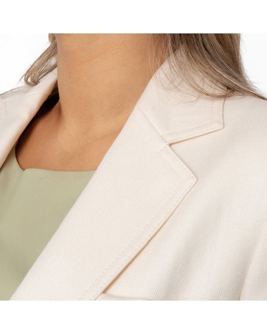 Max Mara White Boemia Linen Suiting Blazer for men