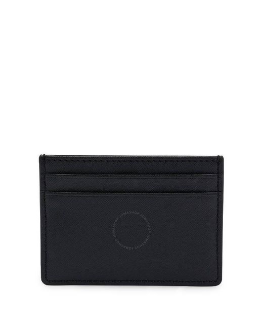 Boss Black Embossed Logo Leather Card Case for men